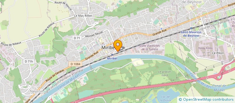 localisation de l'entreprise ASSO GESTION RESIDENCE LA ROSERAIE à SAINT-MAURICE-DE-BEYNOST