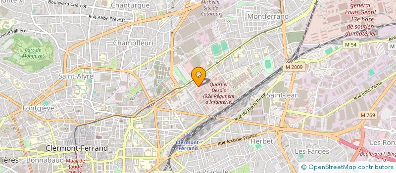 localisation de l'entreprise ASSO GESTION RESTAU INTER ADMINIS PELISS à CLERMONT-FERRAND