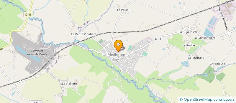localisation de l'entreprise ASSO GESTION RESTAURANT ECOLES PRIMAIRES à LA MEILLERAIE-TILLAY