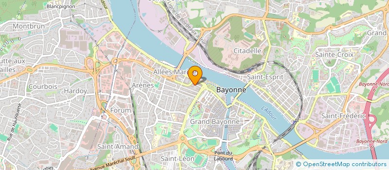 localisation de l'entreprise ASSO GESTION RESTAURANT HOTEL DES IMPOTS à BAYONNE