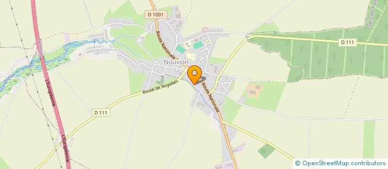 localisation de l'entreprise ASSO.GESTIONNAIRE DE LA MARPA DE NOUVION à NOUVION