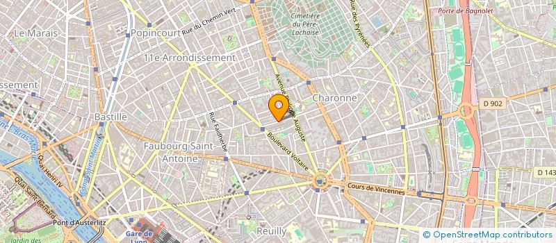 localisation de l'entreprise ASSO GOSPEL VOICE PRODUCTION  PARIS