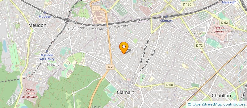 localisation de l'entreprise ASSO GOURMETS à CLAMART
