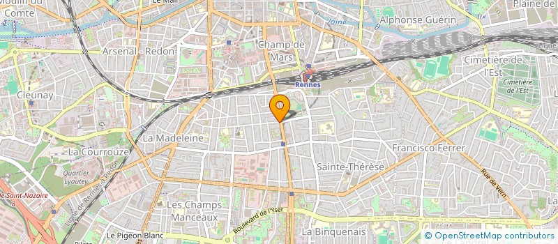 localisation de l'entreprise ASSO GRAND LARGUE LVT à RENNES