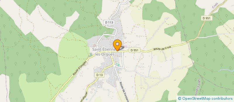 localisation de l'entreprise ASSO GROUPE CHIROPTERE DE PROVENCE à SAINT-ETIENNE-LES-ORGUES