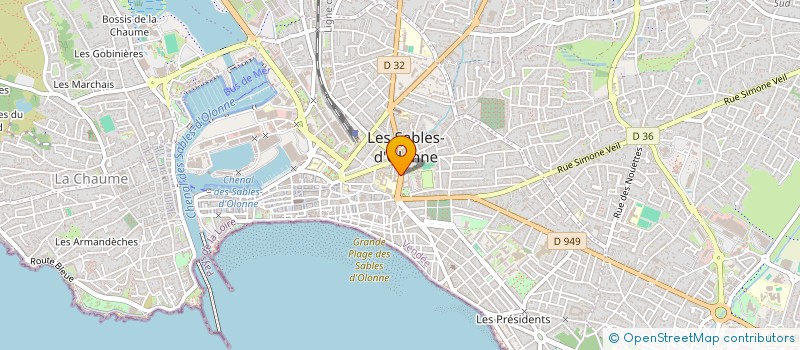 localisation de l'entreprise ASSO GROUPE FOLKLORIQUE LE NOUCH à LES SABLES D'OLONNE