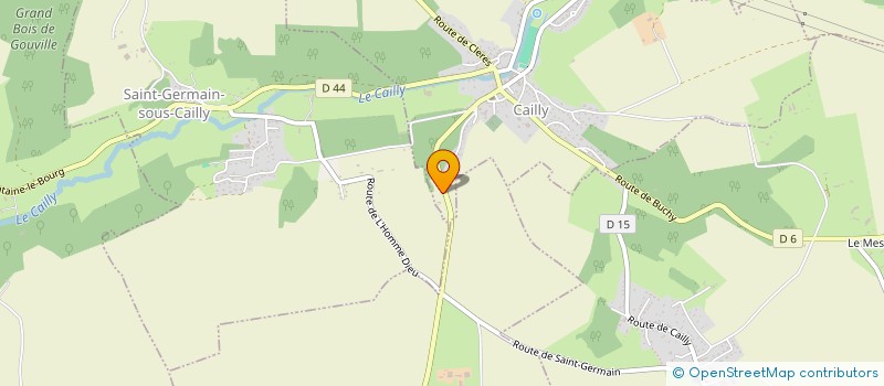 localisation de l'entreprise ASSO. GYM - CAILLY  CAILLY