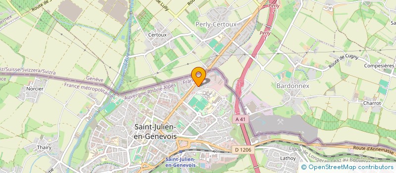 localisation de l'entreprise ASSO GYMNASTIQUE VOLONTAIRE ADULTES  SAINT-JULIEN-EN-GENEVOIS