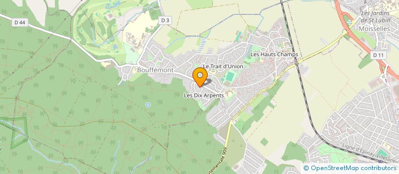 localisation de l'entreprise ASSO GYMNIQUE DE BOUFFEMONT à BOUFFEMONT