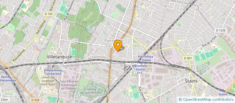 localisation de l'entreprise ASSO HUMANITAIRE ALTRUISME VOYAGE EDUCATION ET NATURE ( ASSO HAVEN )  PIERREFITTE-SUR-SEINE