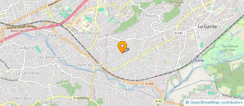 localisation de l'entreprise ASSO I S P à LA GARDE