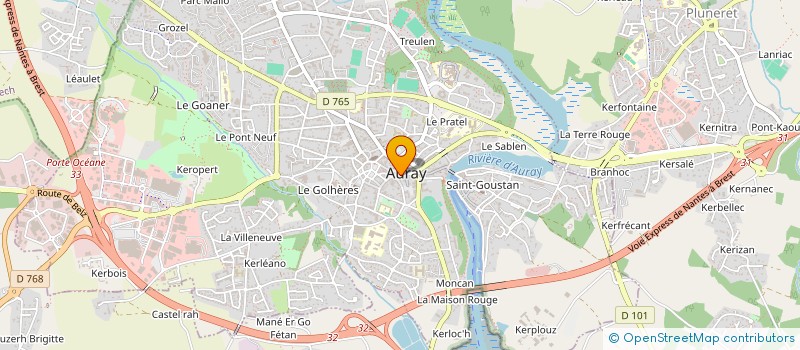 localisation de l'entreprise ASSO IMMOB MME MOLE à AURAY
