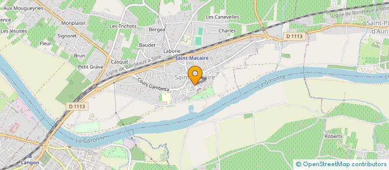 localisation de l'entreprise ASSO INTERCOM ANIMATION COTEAUX MACARIEN  SAINT-MACAIRE