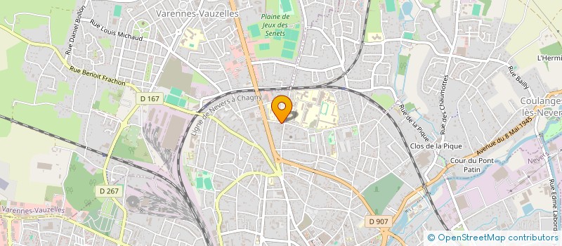 localisation de l'entreprise ASSO INTERCOMMUNALE AIDE A DOMICILE à NEVERS
