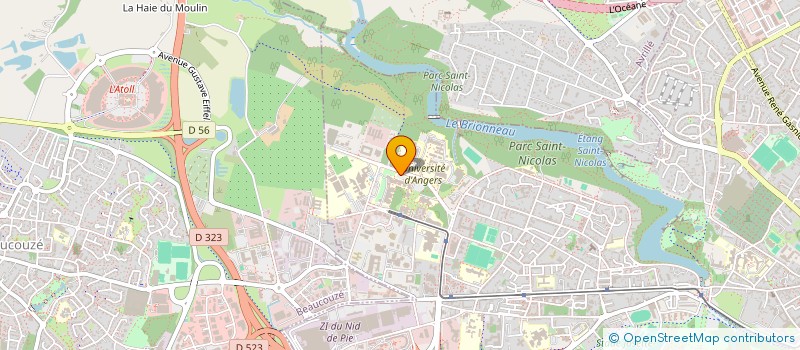 localisation de l'entreprise ASSO INTERDISCIPLINAIRE DES DOCTORANTS DE L OUEST EN CONFLUENCES à ANGERS