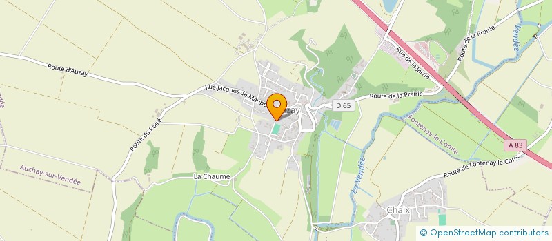 localisation de l'entreprise ASSO IRRIG COLLEC MOULIN DES VIGNES  AUCHAY-SUR-VENDEE