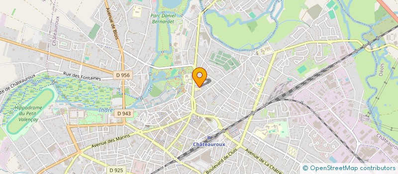 localisation de l'entreprise ASSO JUDO CHATEAUROUX à CHATEAUROUX