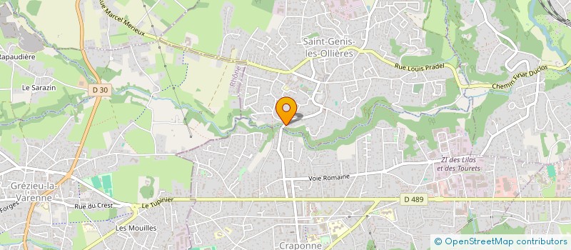 localisation de l'entreprise ASSO  KOAN  SAINT-GENIS-LES-OLLIERES