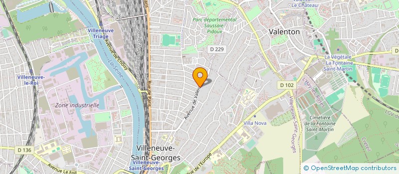 localisation de l'entreprise ASSO L ANIMATION QUARTIER NORD à VILLENEUVE-SAINT-GEORGES