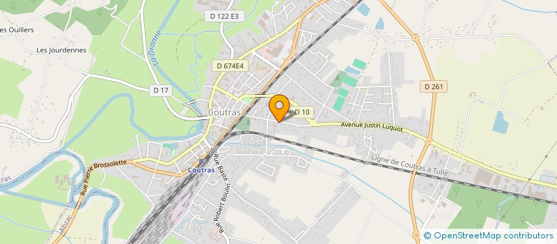 localisation de l'entreprise ASSO L ARBRE à COUTRAS