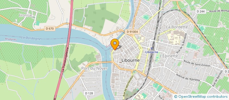 localisation de l'entreprise ASSO L'AUBERGE DU COEUR à LIBOURNE