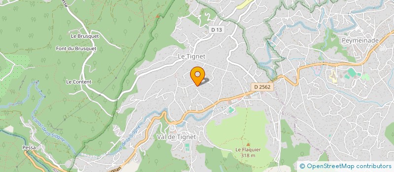 localisation de l'entreprise ASSO LA CROISEE DE CHEMINS à LE TIGNET