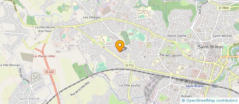 localisation de l'entreprise ASSO LA VAILLANTE DE ST BRIEUC à SAINT-BRIEUC