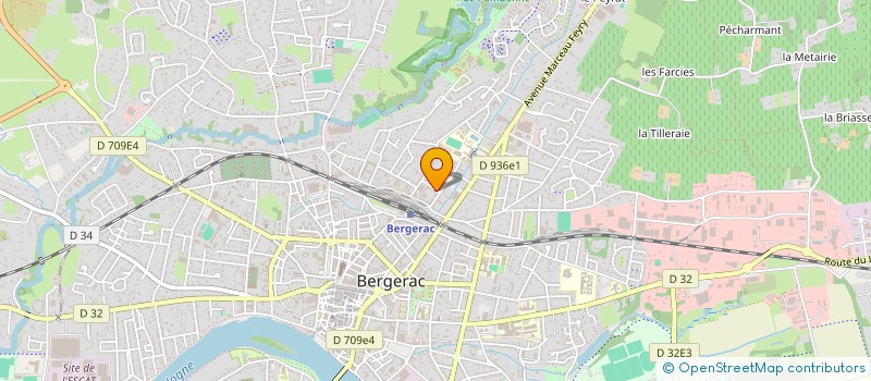 localisation de l'entreprise ASSO LE CULTE DES TEMOINS DE JEHOVAH à BERGERAC
