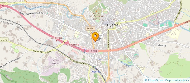 localisation de l'entreprise ASSO LES AMIS DE LA PRESQU'ILE DE GIENS à HYERES