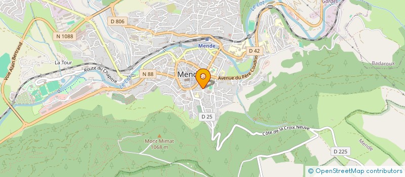 localisation de l'entreprise ASSO LES ENFANTS A LA MONTAGNE à MENDE