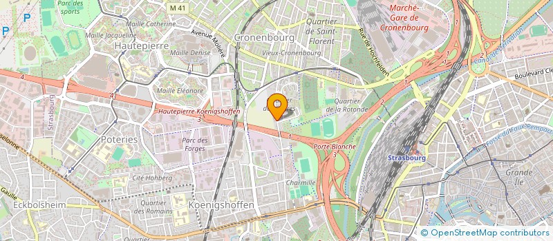 localisation de l'entreprise ASSO LITHO GEISTEL  STRASBOURG