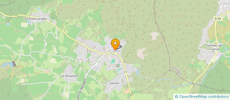 localisation de l'entreprise ASSO LO BLAGAIRE  SAINT-MATHIEU-DE-TREVIERS