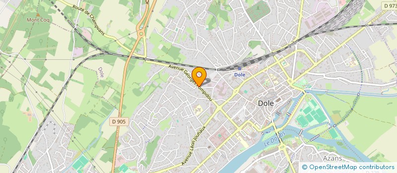 localisation de l'entreprise ASSO. LOC. ADMR DE DOLE à DOLE
