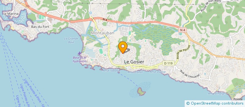 localisation de l'entreprise ASSO LOC CULTE TEMOINS DE JEHOVAH GOSIER à LE GOSIER