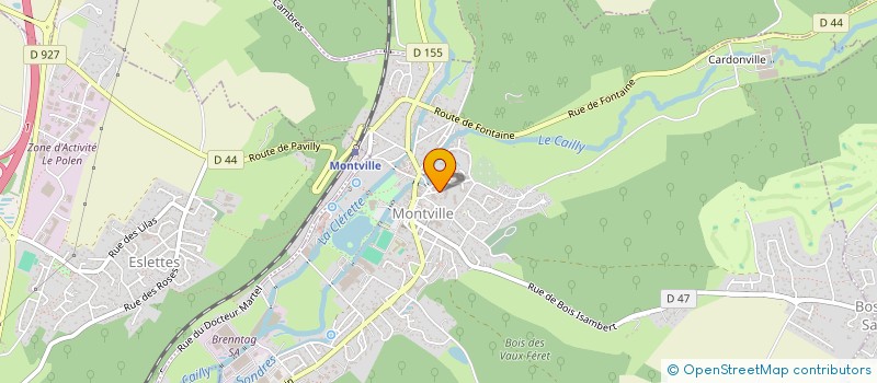 localisation de l'entreprise ASSO. LOCALE ADMR FECAMP ET SES ALENTOURS  MONTVILLE