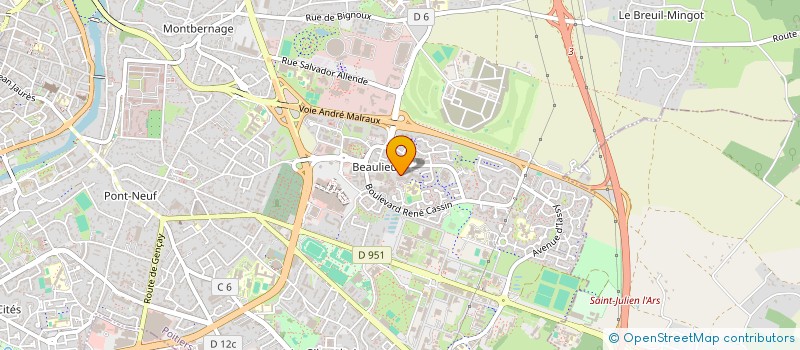 localisation de l'entreprise ASSO LOCALE CONSOMMATION LOGEMENT CADRE VIE à POITIERS