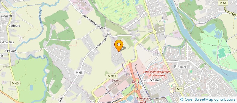 localisation de l'entreprise ASSO LOCALE CULTE  DES TEMOINS DE JEHOVAH  BLAGNAC  AUSSONNE