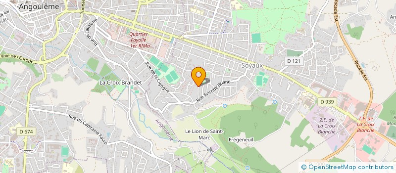 localisation de l'entreprise ASSO LOCALE POUR LE CULTE DES TEMOINS DE JEHOVAH ANGOULEME EST à SOYAUX