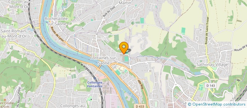 localisation de l'entreprise ASSO LOI 1901 GYM VOLONTAIRE  FONTAINES-SUR-SAONE