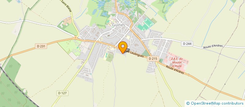 localisation de l'entreprise ASSO LUDO VELO  GUINES