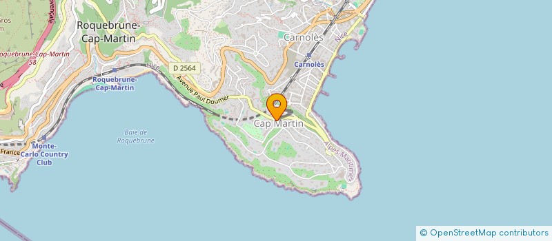 localisation de l'entreprise ASSO MAIRIE DE ROQUEBRUNE à ROQUEBRUNE-CAP-MARTIN