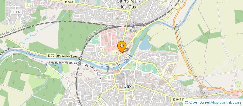 localisation de l'entreprise ASSO MEDIA RADIO BABY BOOM  DAX