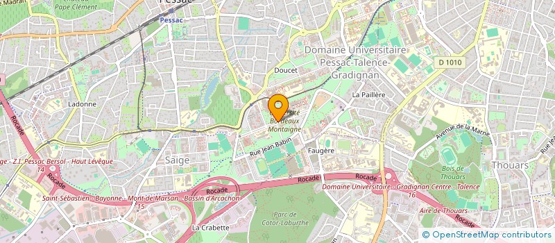 localisation de l'entreprise ASSO MEDIAMORPHOSE à PESSAC