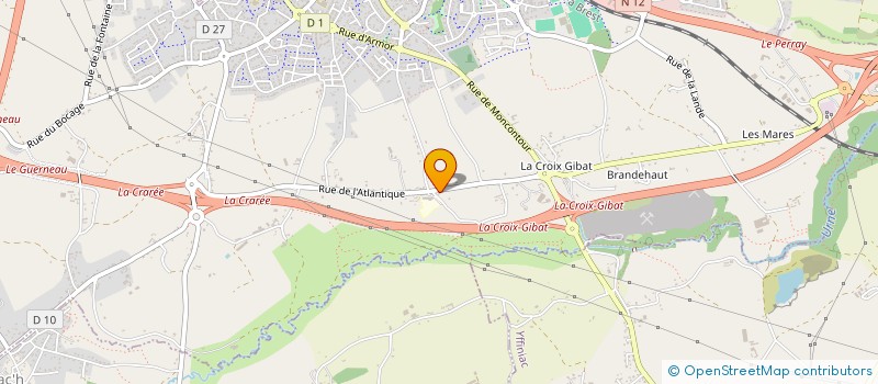 localisation de l'entreprise ASSO MEDICALE DE LA CHAPELLE PAROLA  TREGUEUX