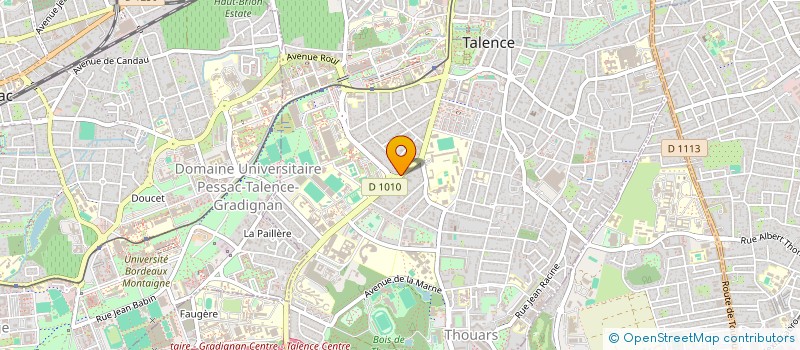 localisation de l'entreprise ASSO MIAGE BORDEAUX  TALENCE