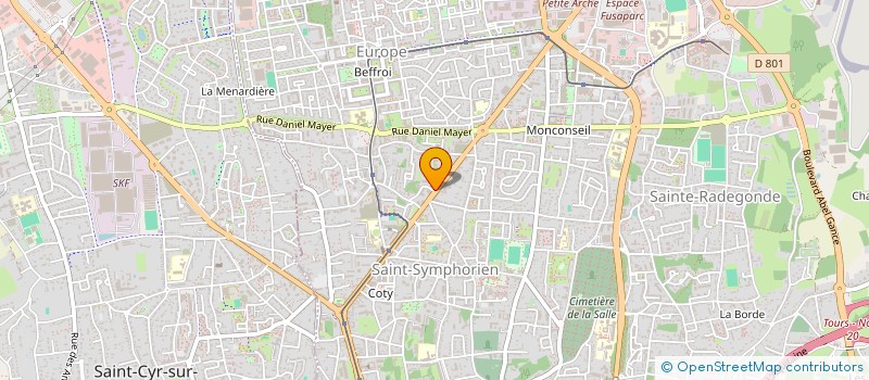 localisation de l'entreprise ASSO MISE VALEUR PATRIMOINE  TOURS