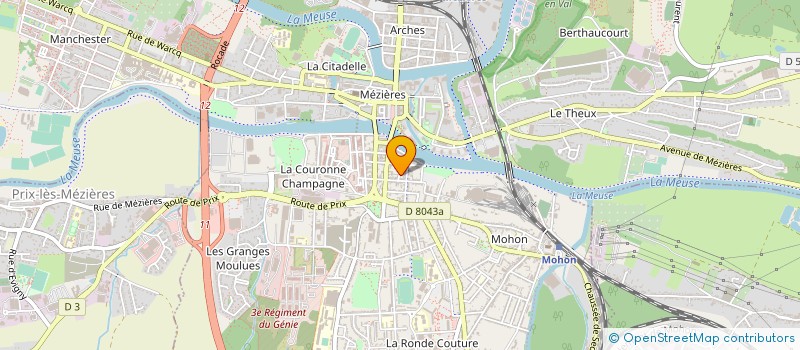 localisation de l'entreprise ASSO MOSQUEE ET CENTRE CULTUREL ARDENNES  CHARLEVILLE-MEZIERES