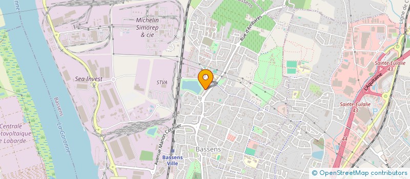 localisation de l'entreprise ASSO MULTISPORTS MARINIERE à BASSENS