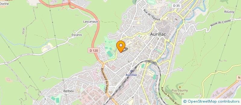 localisation de l'entreprise ASSO MUSIQUE D ARTISAN à AURILLAC