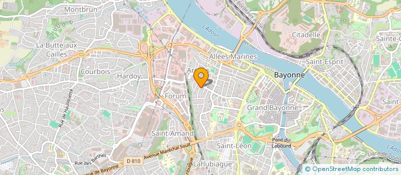 localisation de l'entreprise ASSO NATIONALE EBENISTES RESTAURATEURS à BAYONNE